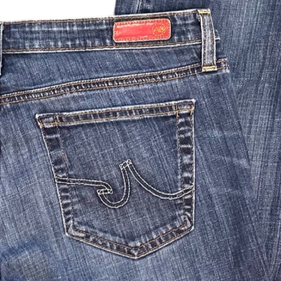 AG Adriano Goldschmied The Capri Blue Denim Cropped Jeans Non Distressed Size 30 - Picture 6 of 11